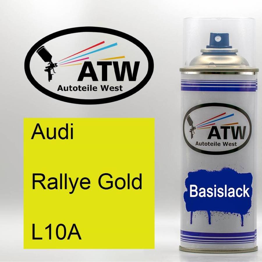 Audi, Rallye Gold, L10A: 400ml Sprühdose, von ATW Autoteile West.